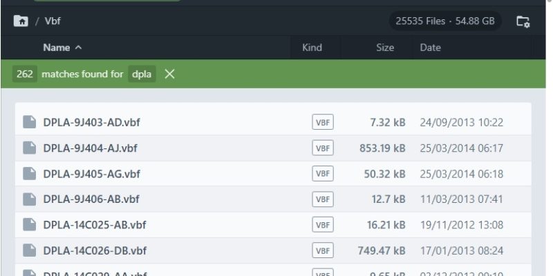 JLR SDD VBF CALIBRATION FILES